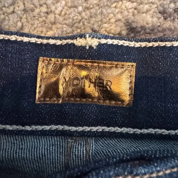 Mother the Rambler Cargo Dark Blue Jeans
